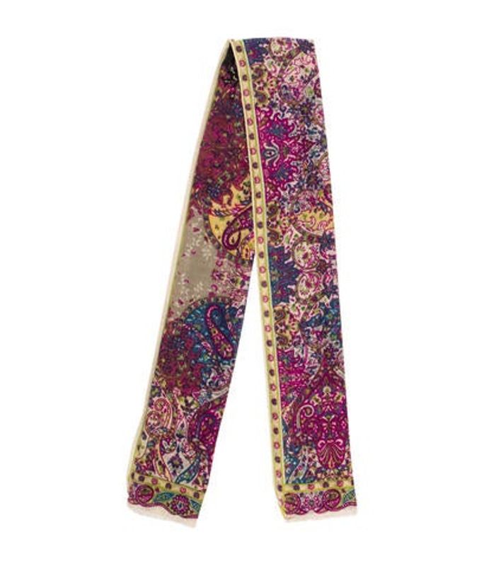 Etro Woven Printed Scarf Purple Etro Woven Printed Scarf | The RealReal