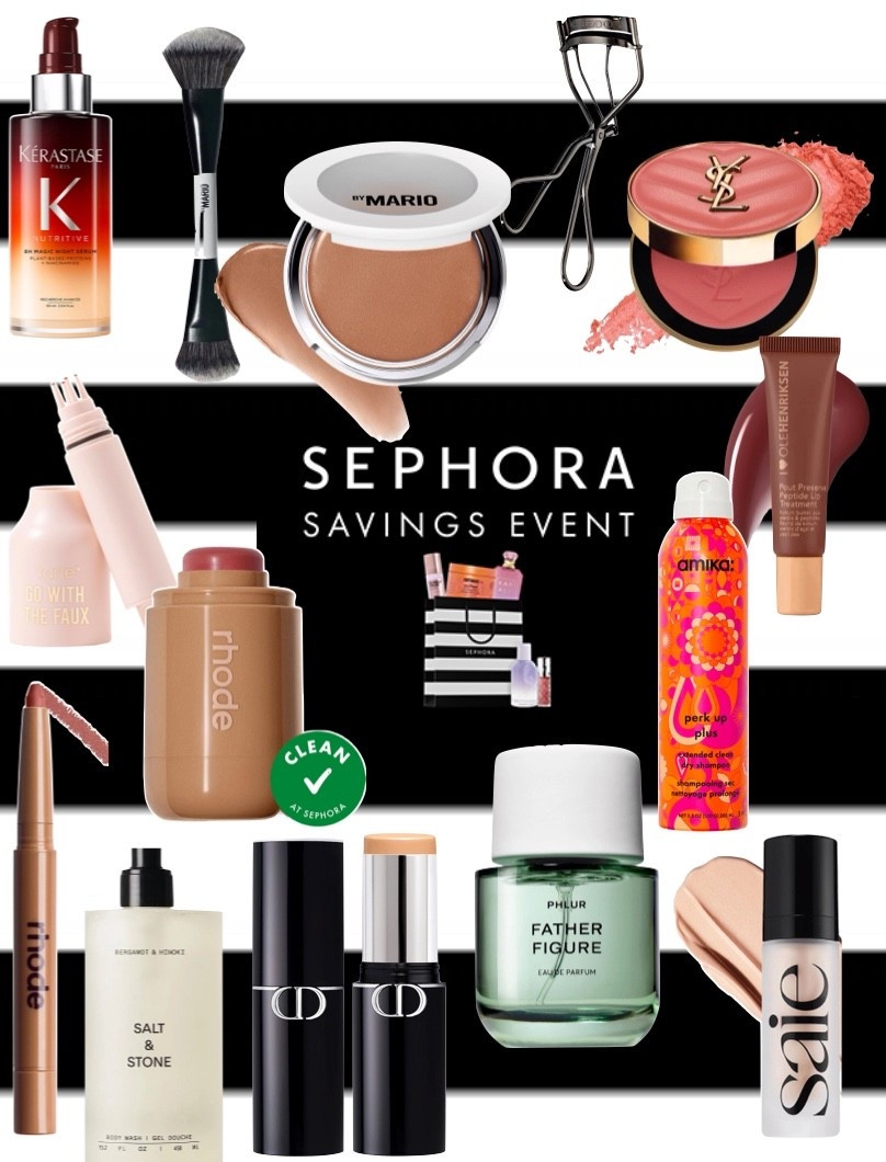 Some of my longtime favourites from @Sephora that I recommend you try if you haven’t yet! 
.
.
.
.
.
.
Kerastase hair treatment amica dry shampoo makeup by Mario brush bronzer faux freckles tarte ysl blush eyelash curler rhode pocket blush lip liner   Hailey Bieber Coachella salt and stone body wash body care Dior foundation stick phlur perfume father figure saie glowy skin primer olehenriksen lip balm 

#LTKsale #LTKcanada #LTKbeauty