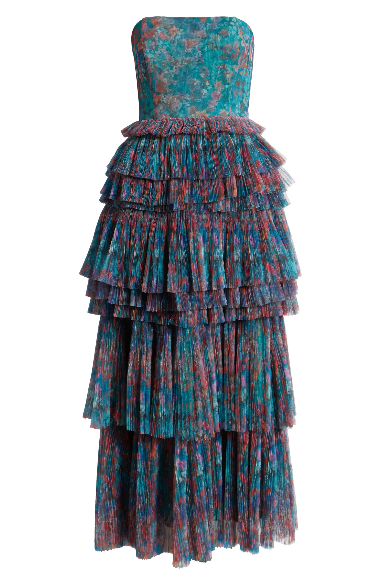 Hutch Nalina Tiered Strapless Maxi Dress | Nordstrom | Nordstrom