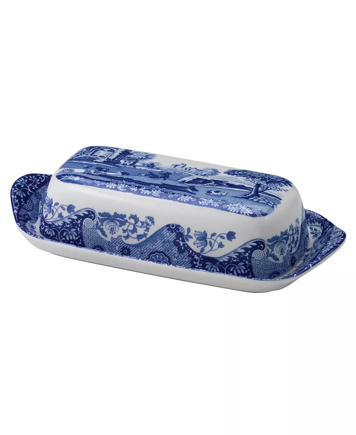 Dinnerware, Blue Italian Covered Butter Dish | Macy's Canada