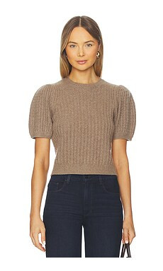 PAIGE Lucerne Top in Heather Brown from Revolve.com | Revolve Clothing (Global)