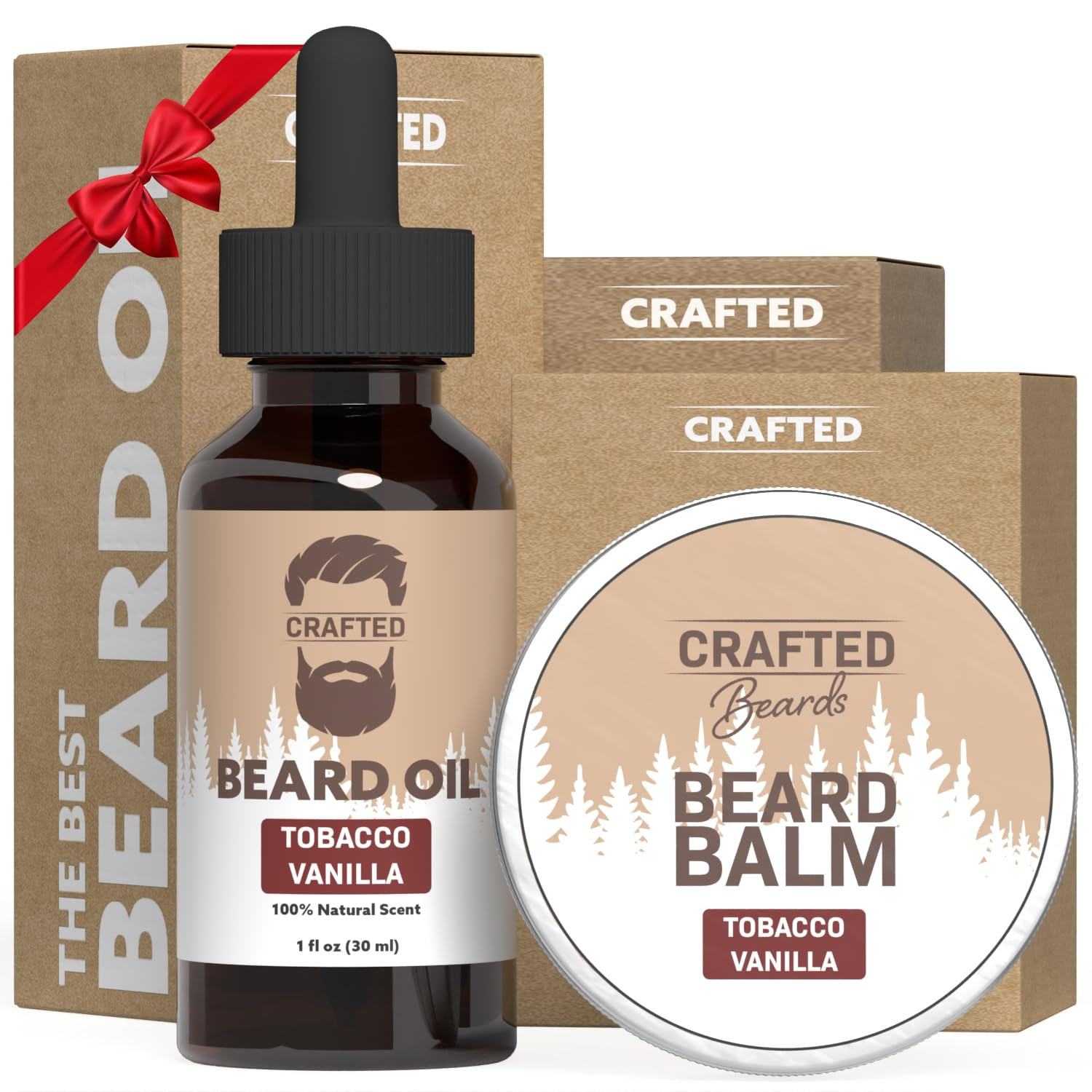 Beard Oil and Beard Balm - Softer, Smoother, Moisturized Beard - Beard Care Kit for Men - Gift fo... | Amazon (US)