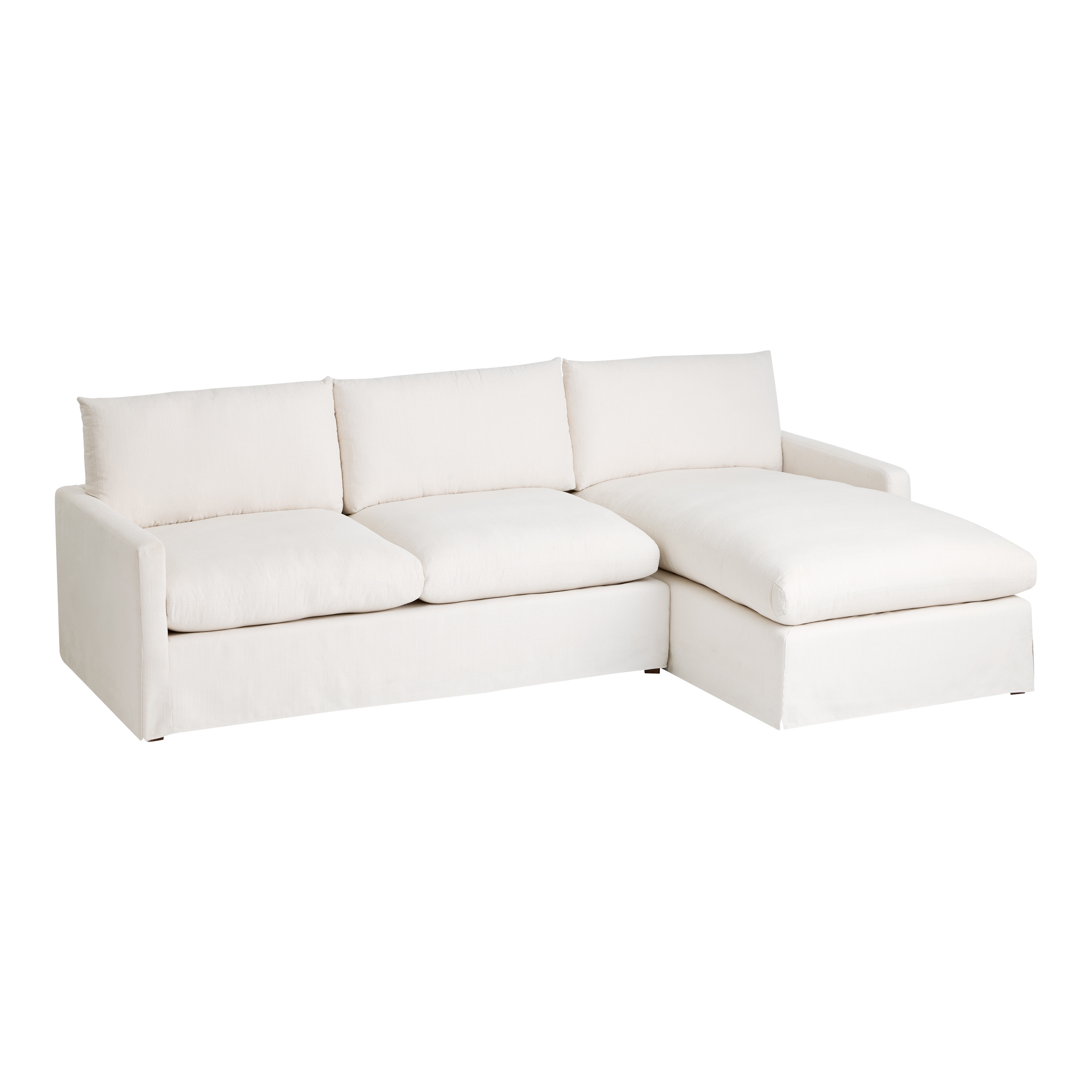 Brynn Feather Filled Right Facing Sectional Sofa | World Market