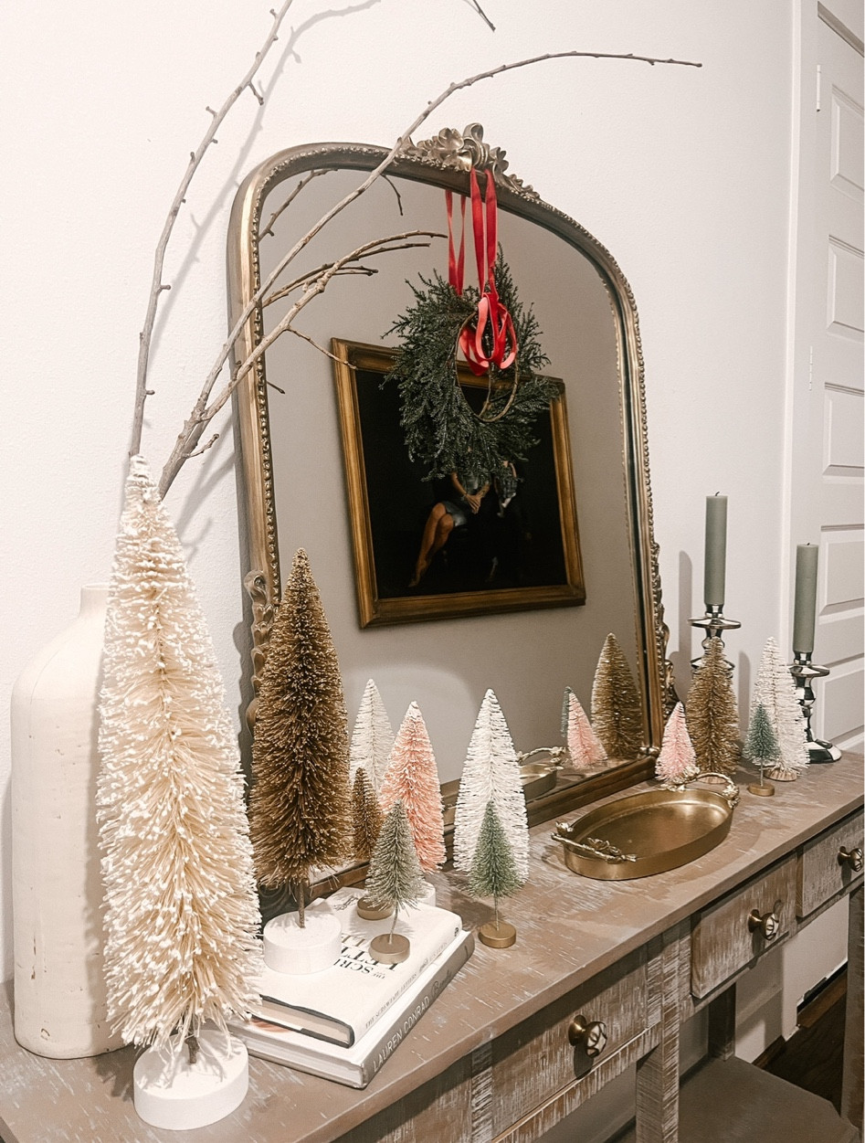 Linking our favorite mirror + similar brush trees. All currently on sale 

#LTKhome #LTKCyberWeek #LTKHoliday