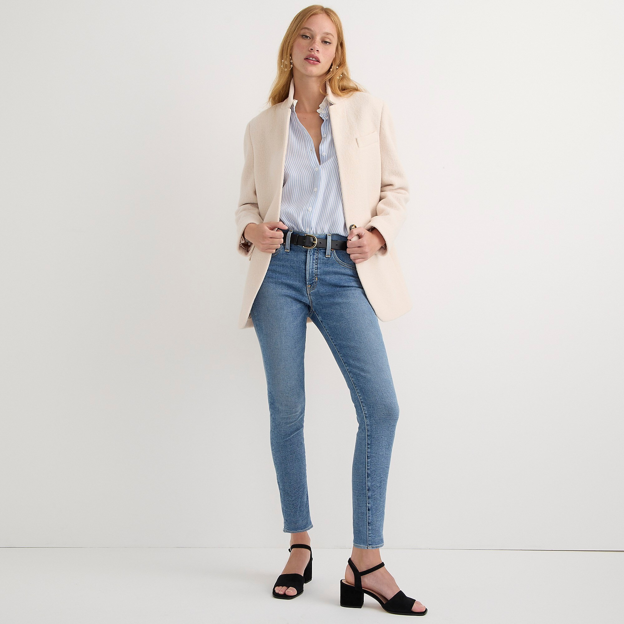 9" mid-rise toothpick jean in Birch wash | J. Crew US