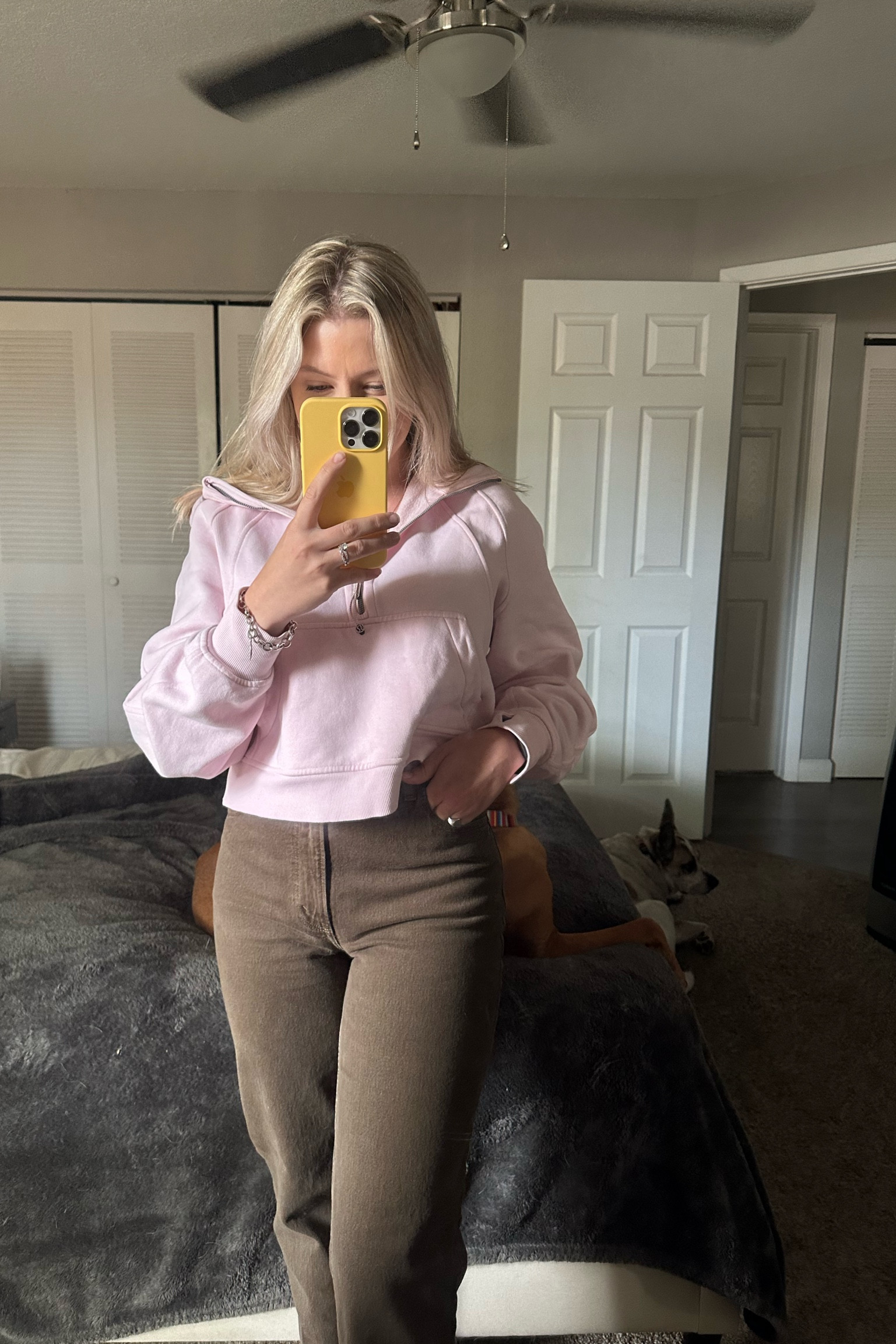 Abercrombie curve love 90s straight jeans in brown, on clearance and then an additional 15% off 

Lululemon scuba hoodie size xs/s (color no longer available)
pants size 26 

#LTKFind #LTKU #LTKSeasonal