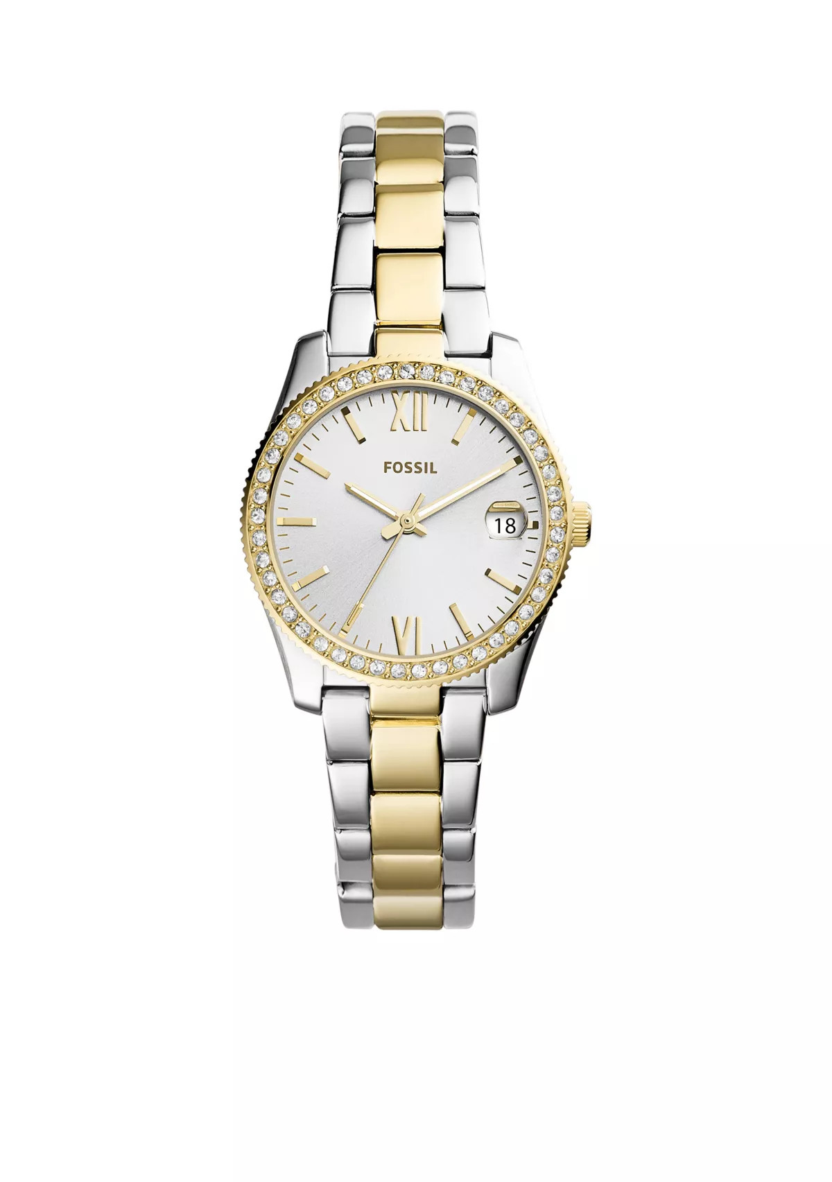 Stainless Steel Scarlette Three-Hand Date Watch | Belk
