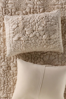 Dahlia Cotton Jersey Floral Shams, Set of 2 | Anthropologie (US)