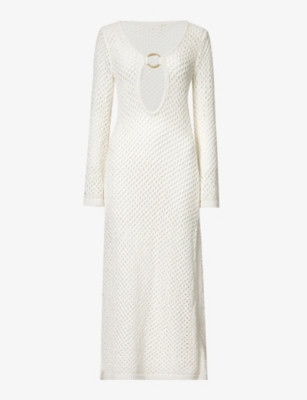 Montego crochet-pattern cotton-blend maxi dress | Selfridges
