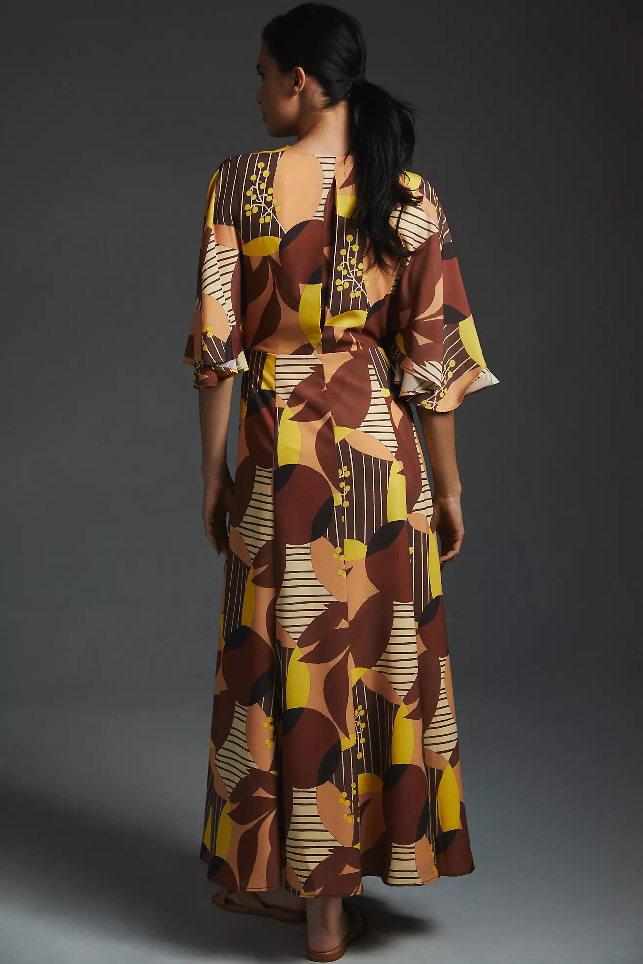Hutch Deep-V Printed Dress | Anthropologie (US)