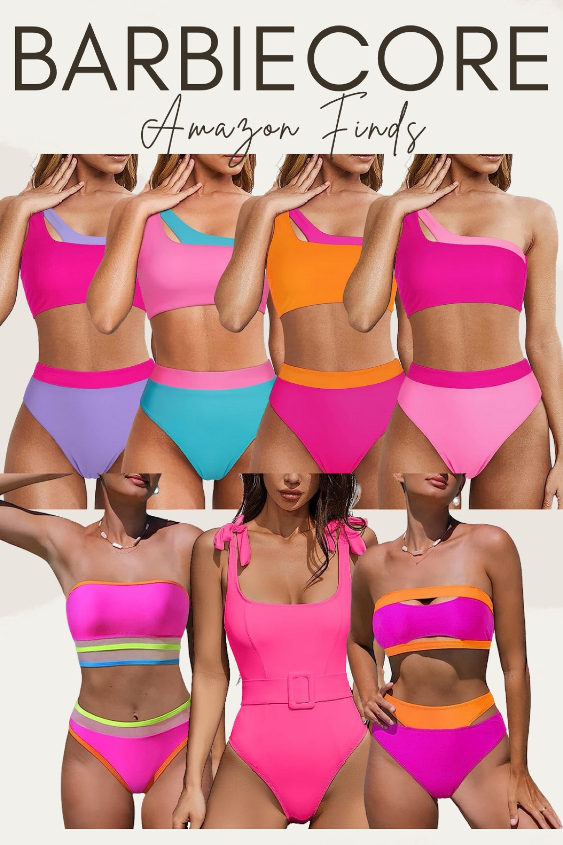 Daily Amazon finds, Barbiecore trend, bikini, high waisted bikini, strapless swimsuit, one piece swimsuit, vacation, tropical vacation


#LTKtravel #LTKswim #LTKunder50