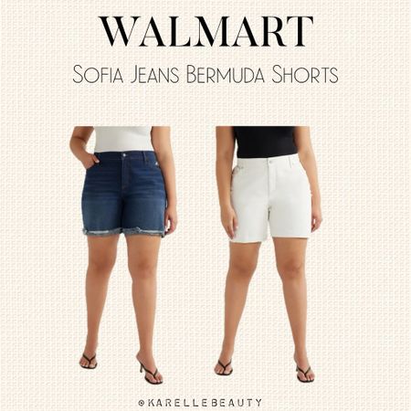 Walmart Sofia Jeans Plus Size Mid Rise Destructed Cuff Bermuda Shorts. 

#LTKfindsunder100 #LTKSeasonal #LTKplussize