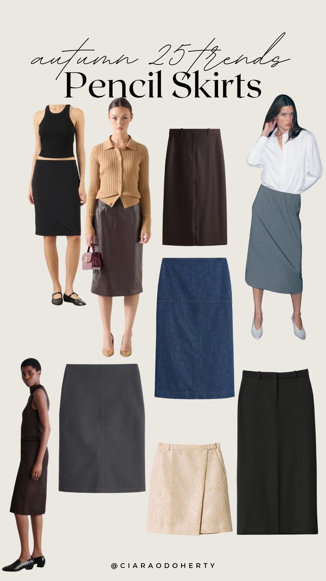 Autumn 25 trends: Pencil Skirts 
Midi skirt, knee length skirt, a line skirt, 

#LTKireland #LTKeurope #LTKautumn