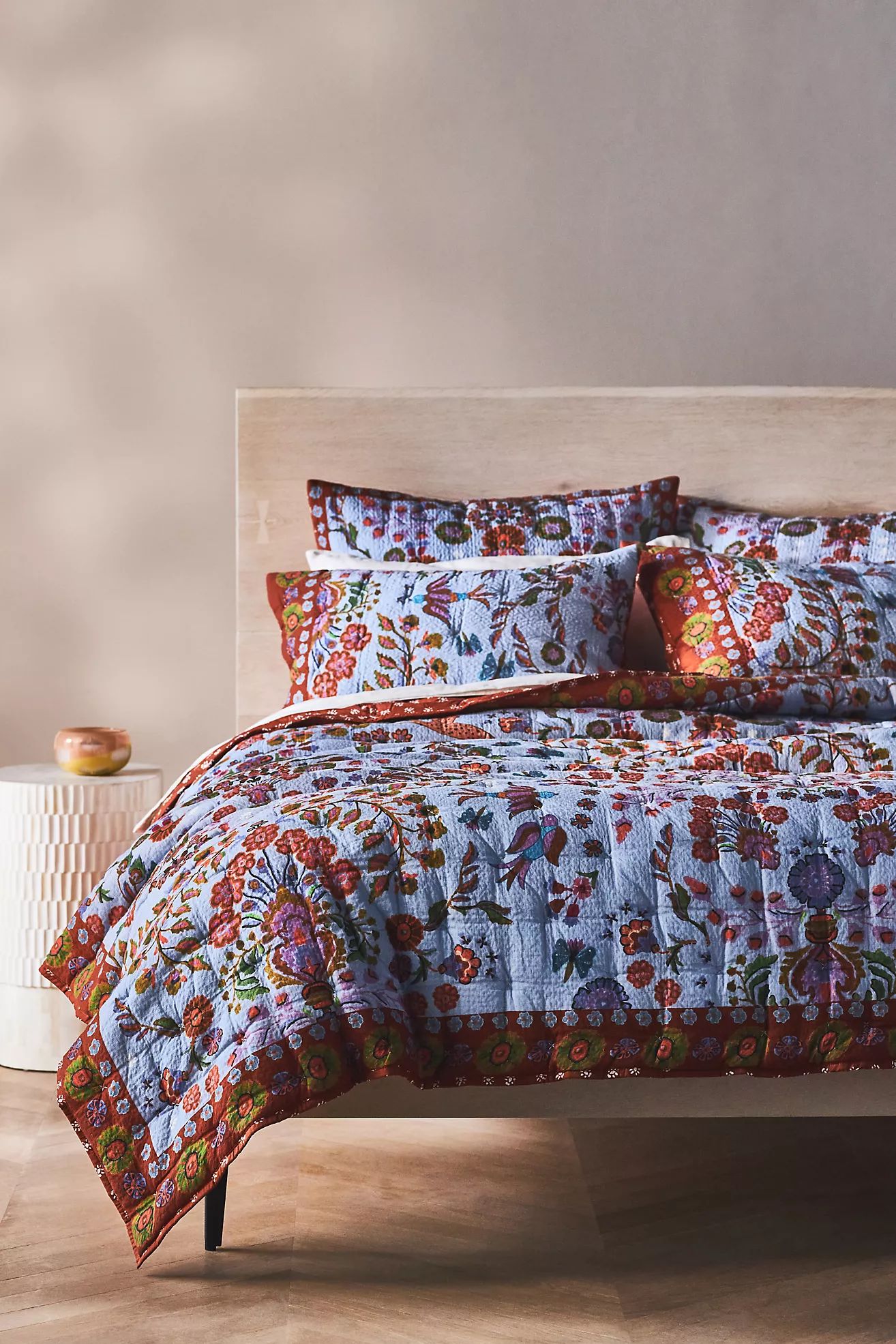 Kelcey Hibiscus Quilt​ | Anthropologie (US)