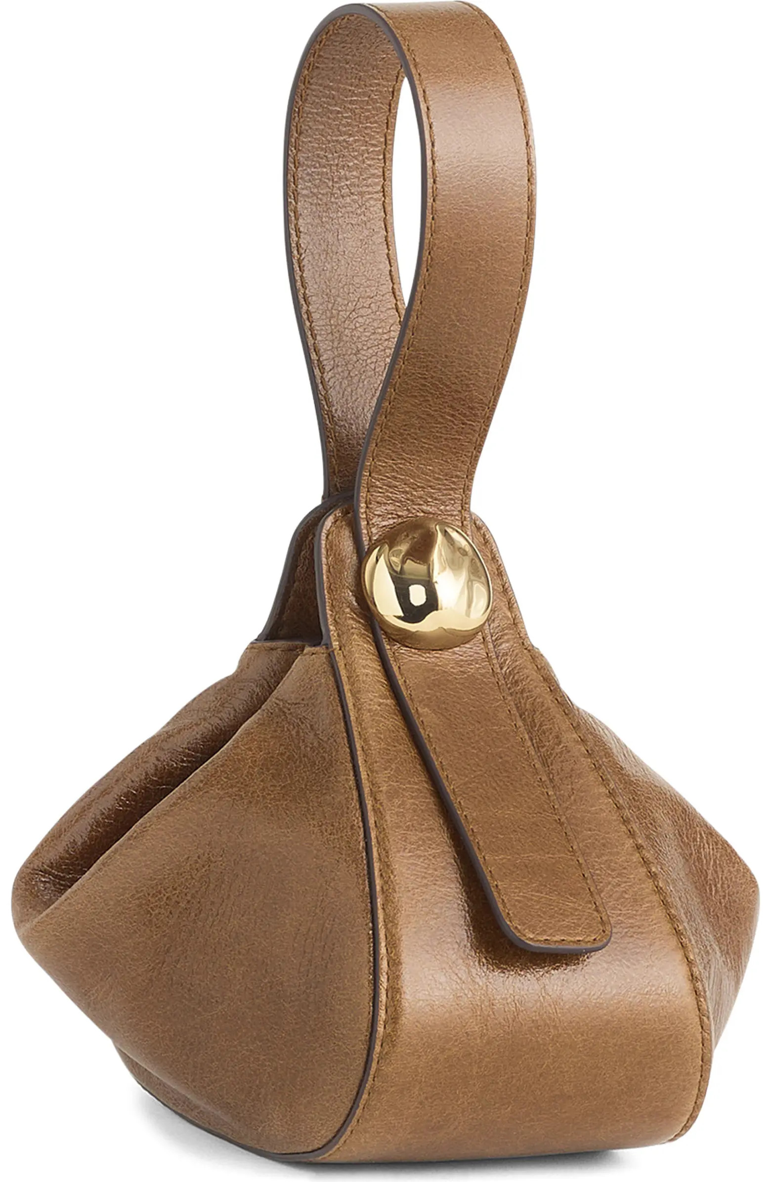 Madewell The Sculpted Metal Wristlet Bag | Nordstrom | Nordstrom