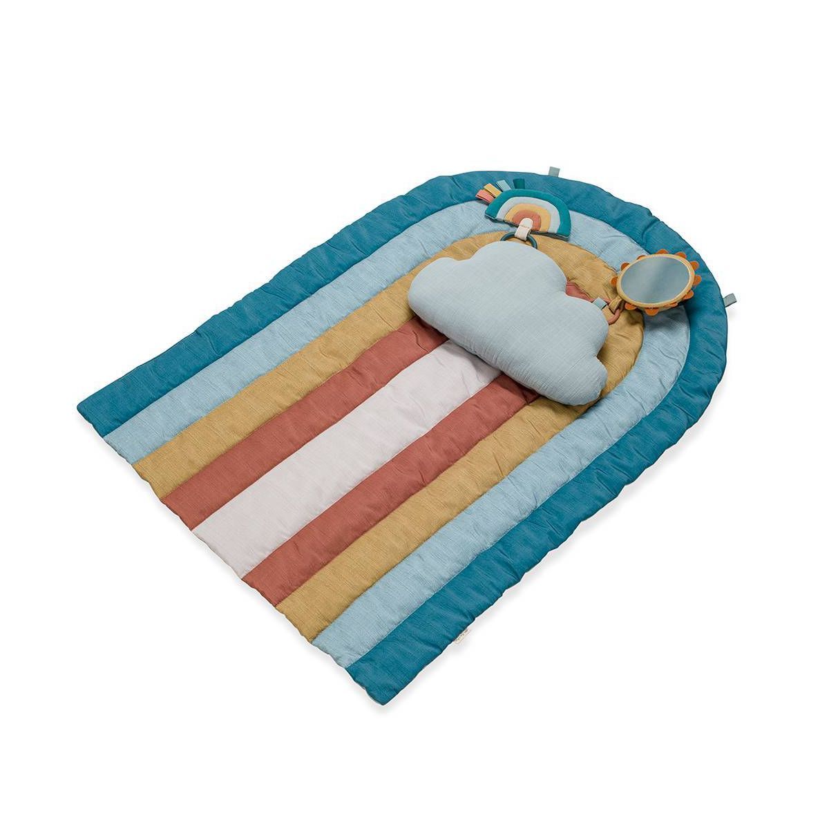 Itzy Ritzy Rainbow Tummy Time Play Mat with Cloud Bolster and Two Toys | Target