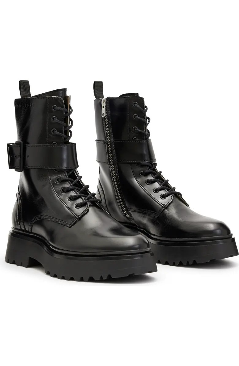 Onyx Combat Boot (Women) | Nordstrom