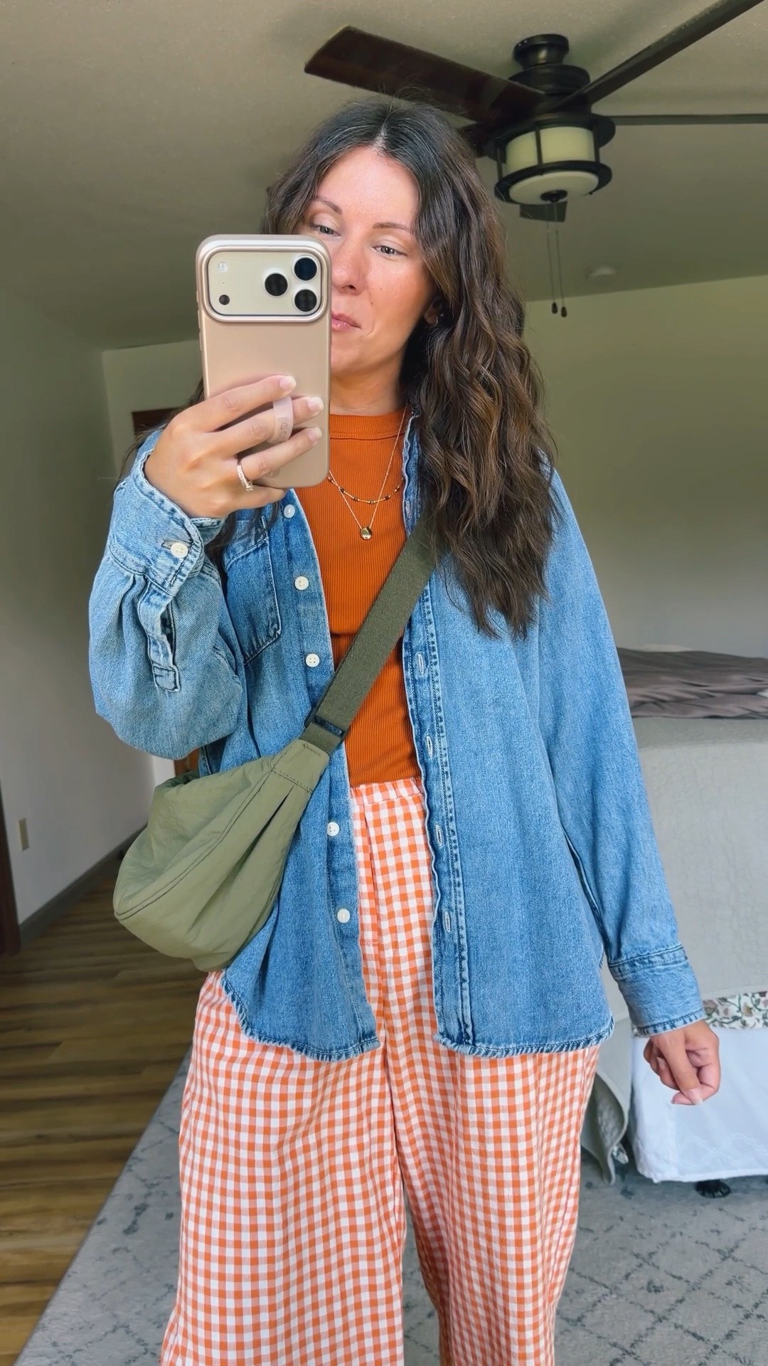 Easy mom outfit!🧡

small in my tee, xs in my denim button up, small in my pants (I removed the tag) and a size 6 in my croc sandals🧡

#LTKPetite #LTKSeasonal #LTKootd