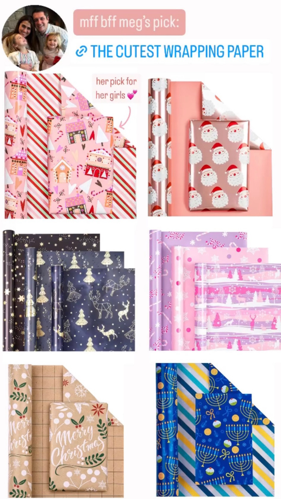 the cutest reversible gift wrap rec - all from our follower friends to yours! 👯‍♀️

holiday gift wrap//wrapping paper//wrapping presents//christmas wrapping

#LTKHoliday #LTKhome #LTKGiftGuide