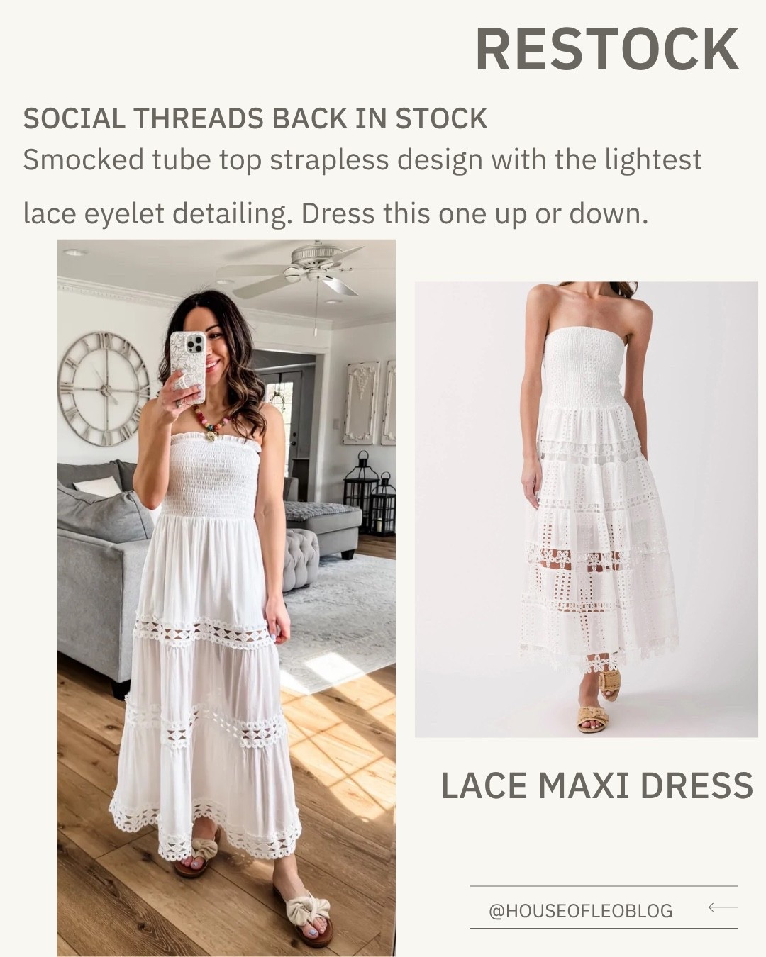 Wearing small white strapless dress. Maxi dress. Lace dress. Summer dresses.

#LTKPetite #LTKOver40