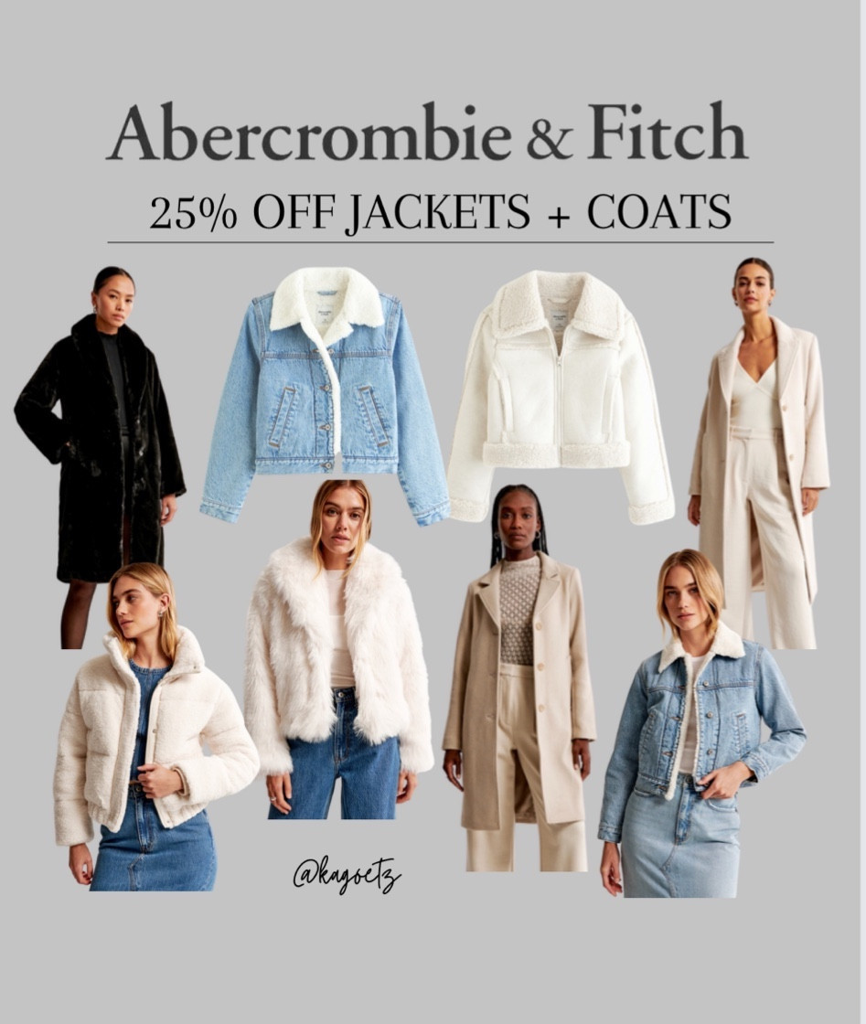 ABERCROMBIE + FITCH
20% OFF JACKETS SALE

#a&f #abercrombie #fallwear #fallstyle #winterwear #winterstyle #LTKSeasonal #LTKHolidaySale 

#LTKGiftGuide #LTKstyletip #LTKsalealert