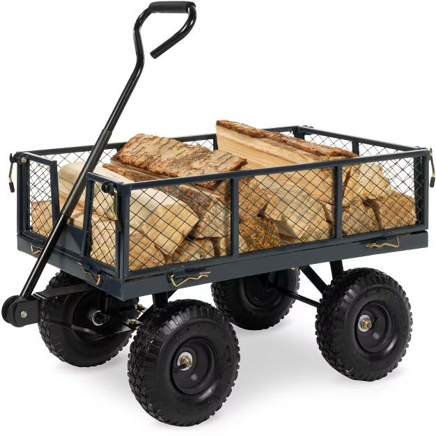 Best Choice Products Heavy-Duty Steel Garden Wagon Lawn Utility Cart w/ 400lb Capacity, Removable... | Target