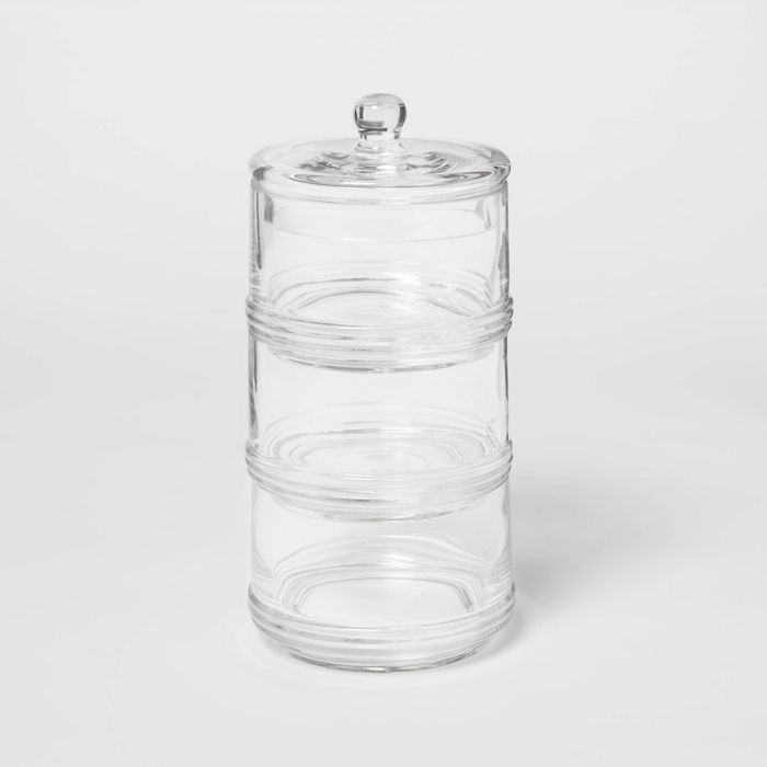 Tiered Canister Apothecary Glass Clear - Threshold&#8482; | Target