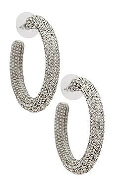 BaubleBar Chiara Earrings in Silver from Revolve.com | Revolve Clothing (Global)