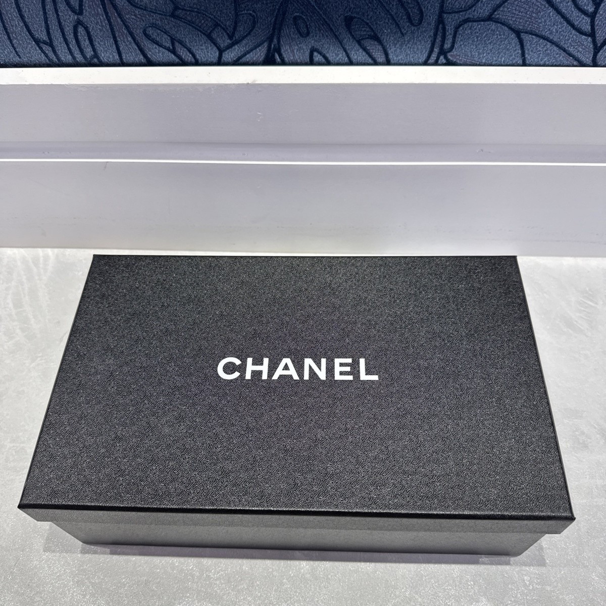 Chanel denim logo ballet flats 37.5 | eBay US