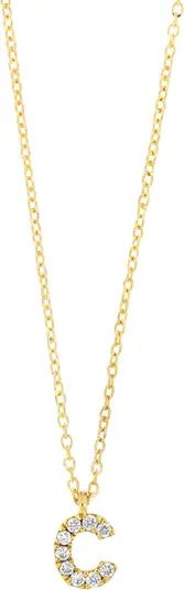 Bony Levy Icon Pavé Diamond Initial Pendant Necklace | Nordstrom | Nordstrom