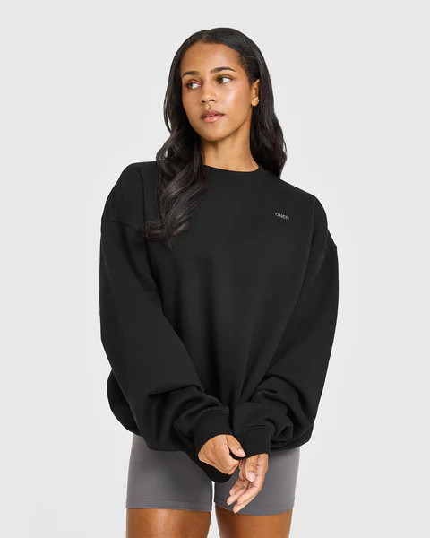Foundations Oversized Sweatshirt 
 Black | Oner Active (UK / US)