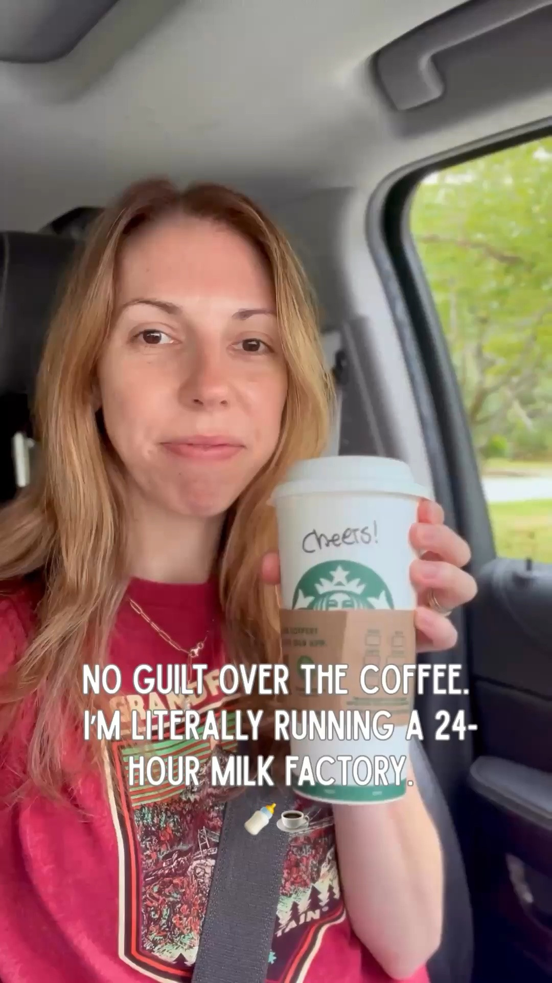 Get the coffee, mama. 

Consider it a breastfeeding business expense. 😅

#LTKdayinmylife #LTKmorningroutine #LTKmomlife