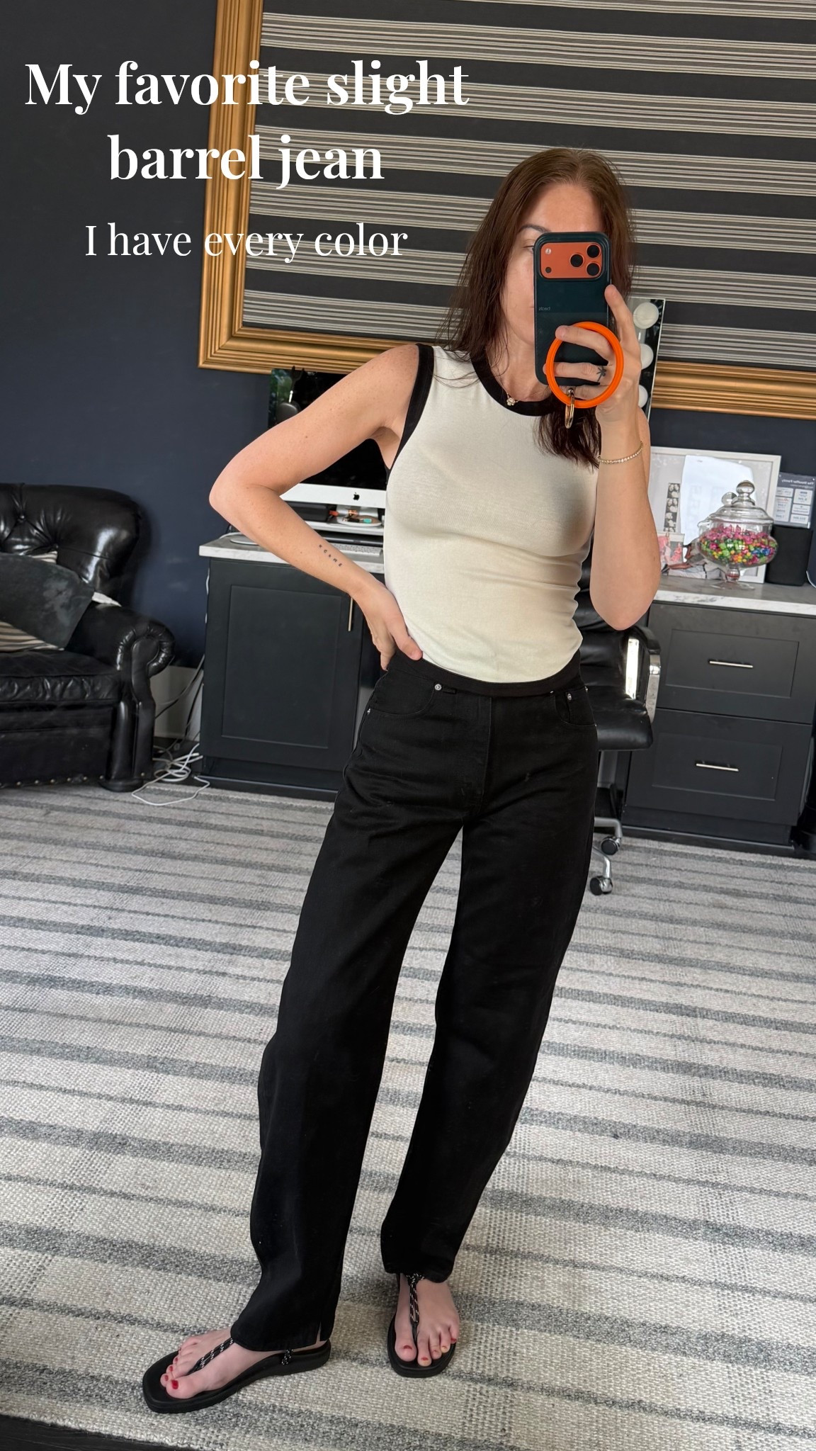 Wearing size 23 in jeans 
Small top

#LTKootd #LTKmomlife #LTKgrwm
