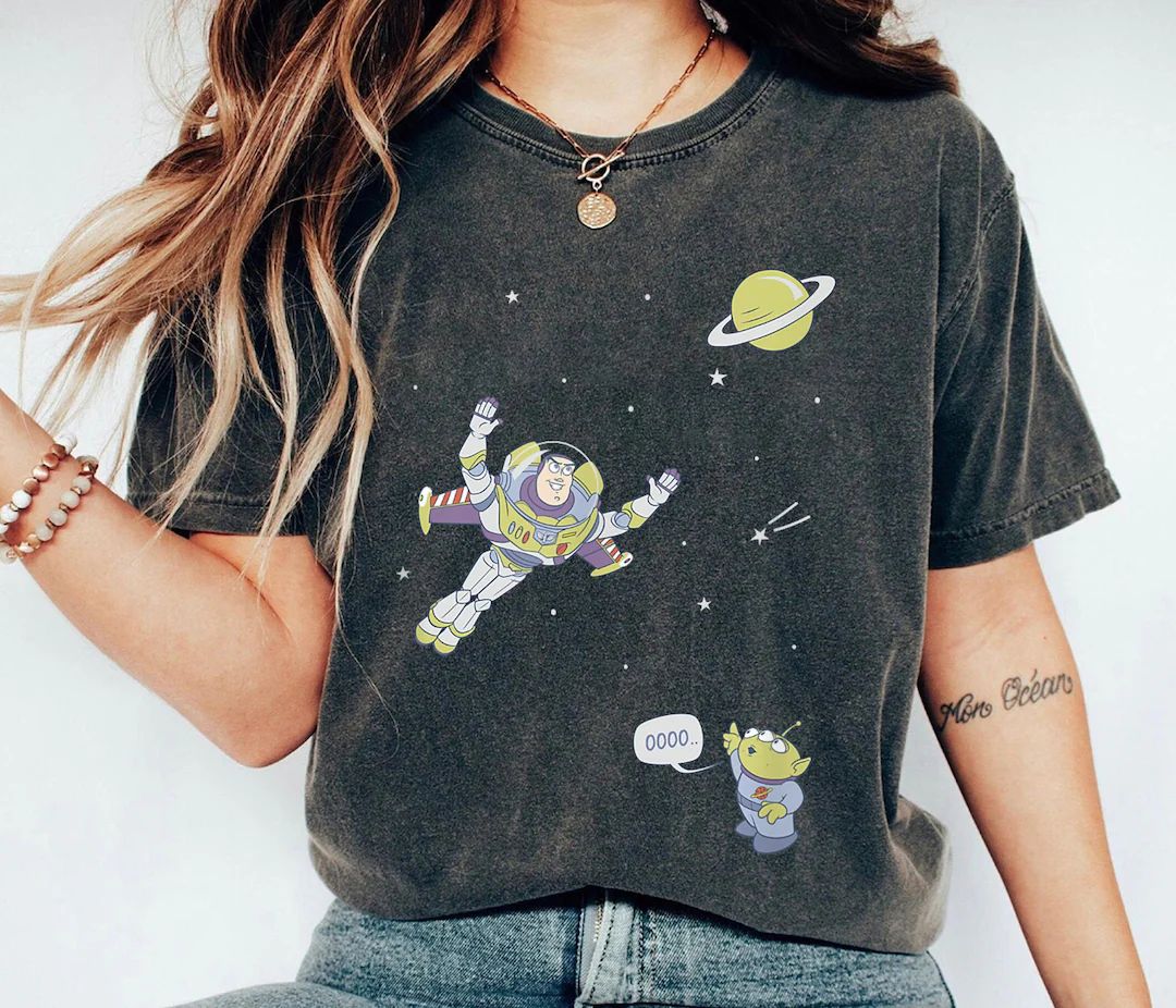 Buzz Lightyear & Alien Shirt, Infinity Space T-shirt, Toy Story Tee, Disney Family Vacation, Disn... | Etsy (US)