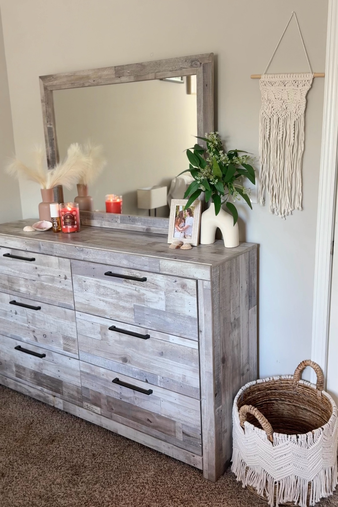 obsessed with this dresser! So happy with the purchase and it has a ton of space!