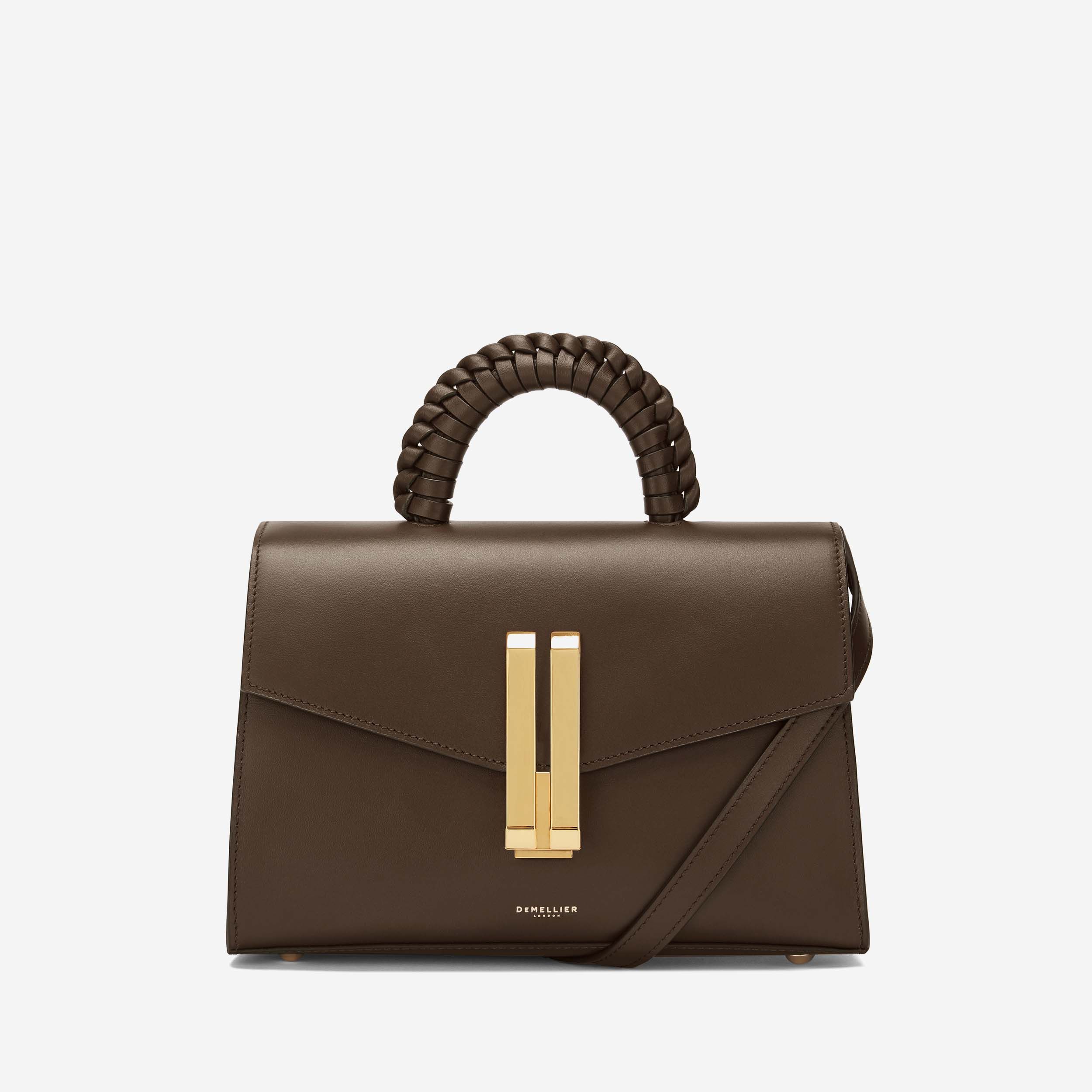 The Midi Montreal | Mocha Smooth With Braided Handle | DeMellier | DeMellier
