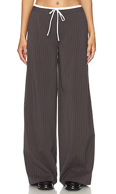 Lovers and Friends Ashley Pant in Grey Pinstripe from Revolve.com | Revolve Clothing (Global)