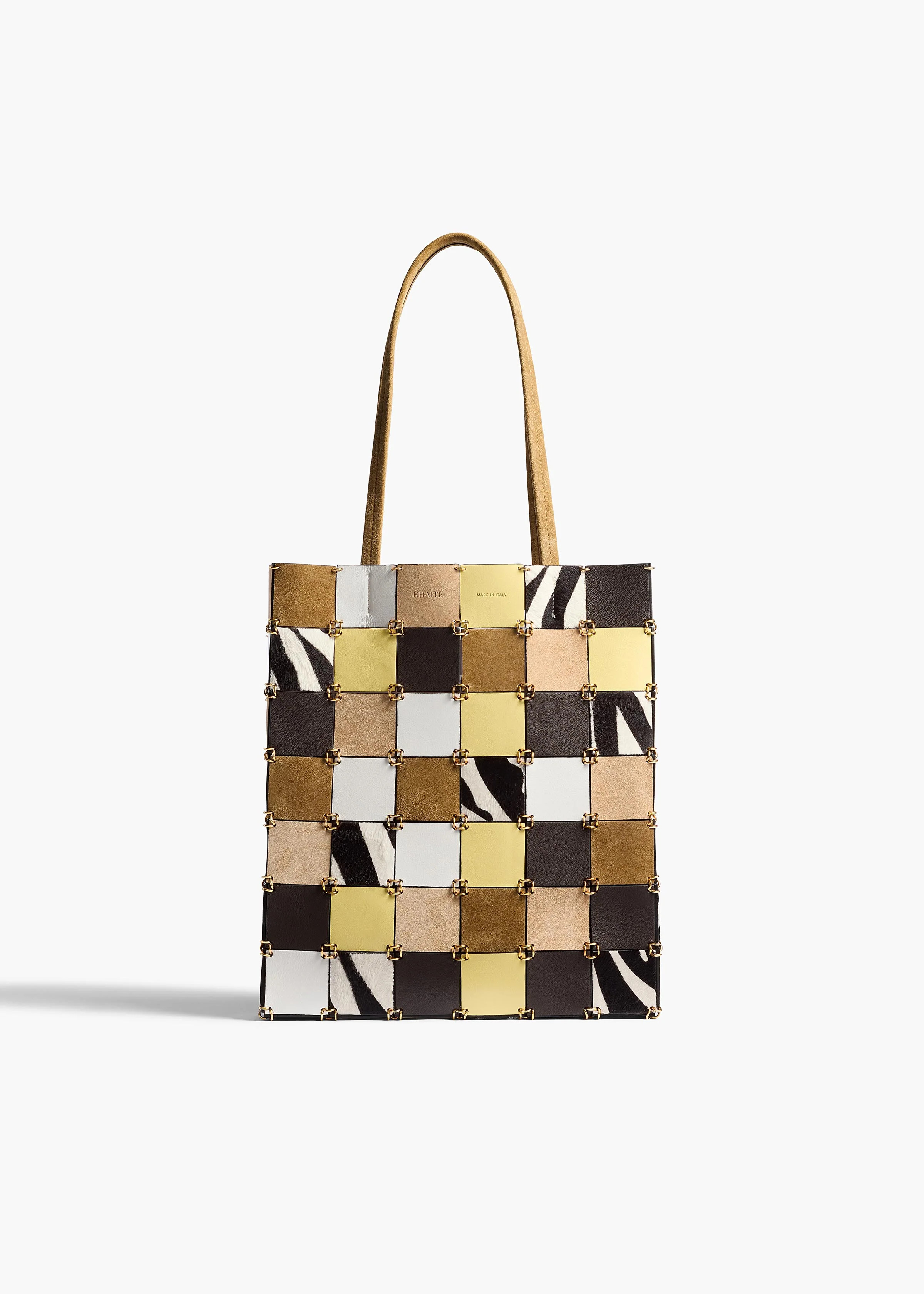 KHAITE - Small Emma Tote In Powder Multi Leather | Khaite
