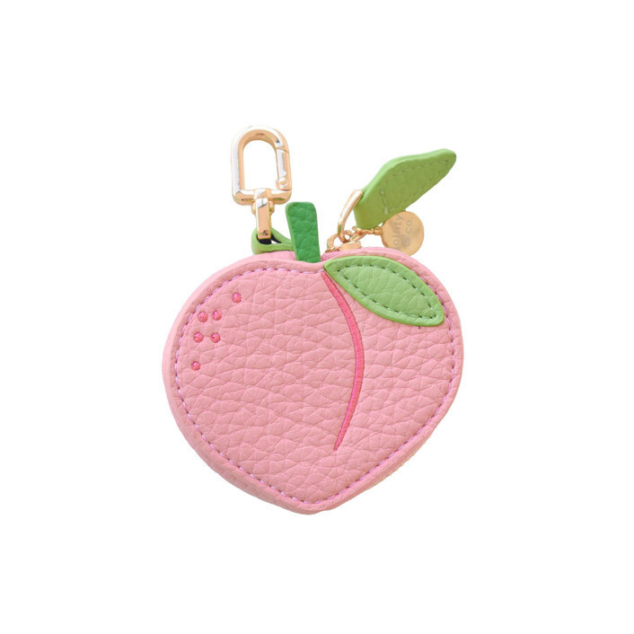 Peach Bag Charms Key Chain | Minted