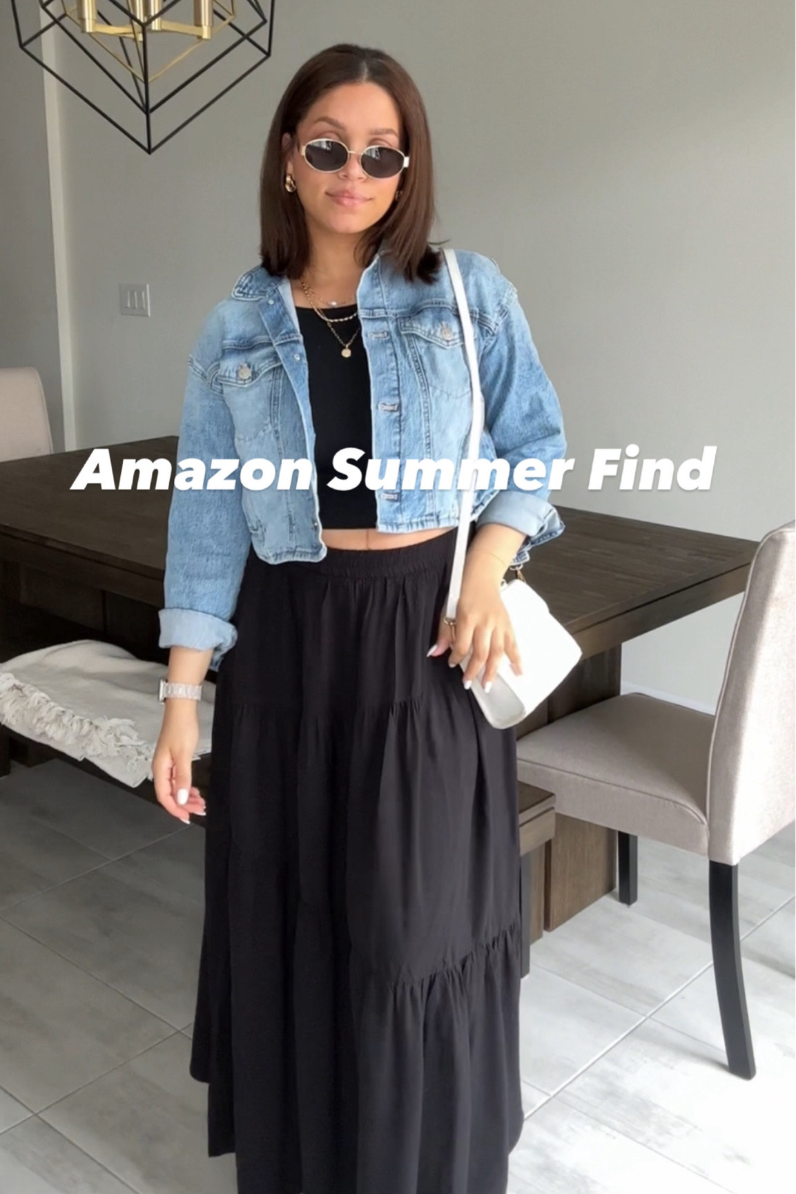 Amazon fashion, summer fashion, maxi skirt, denim jacket, summer trends 

#LTKsummer #LTKmidsize #LTKcurves