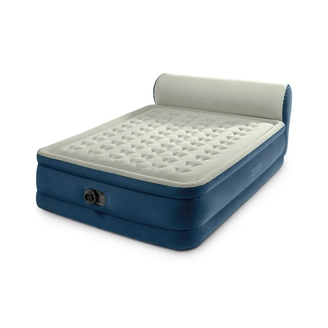 Intex Dura-Beam Deluxe Ultra Plush Headboard with Built-in Pump (18" Mattress Height) - Queen | Walmart (US)