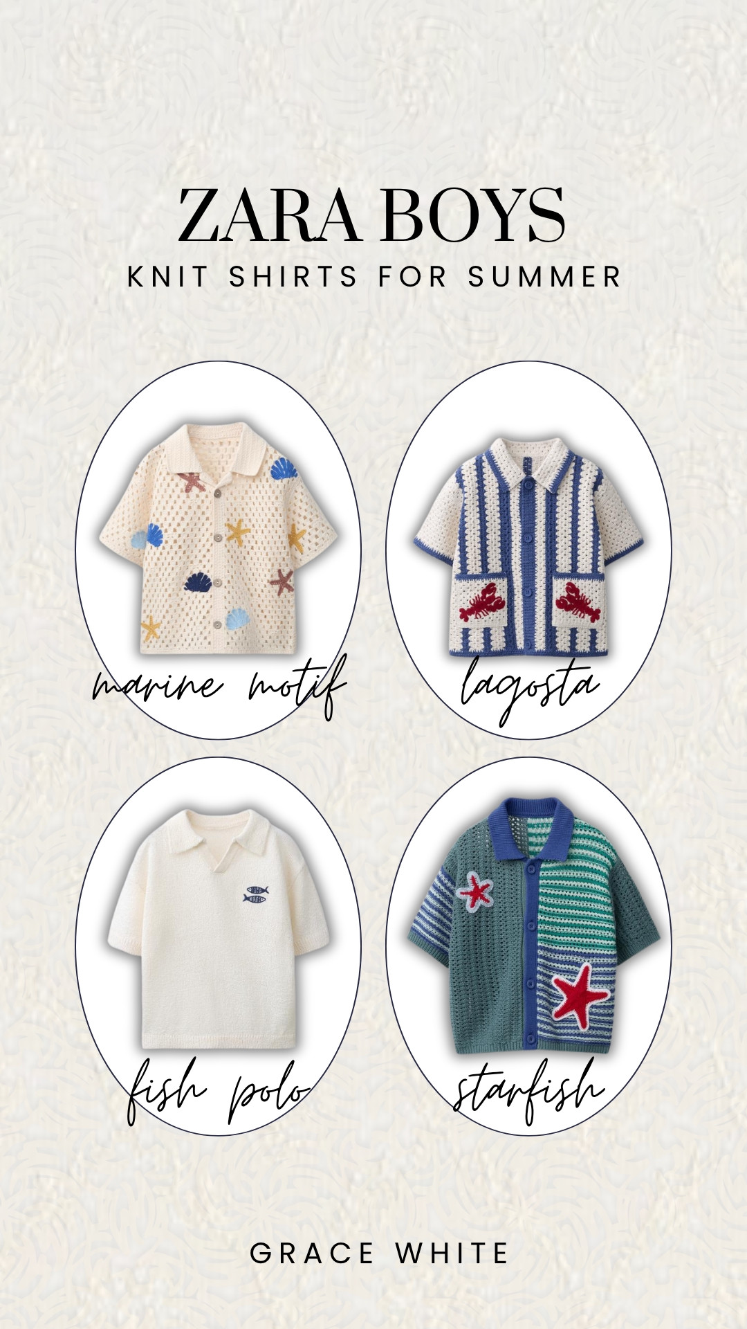 Zara crochet knit shirts for the boys this summer!

crochet knit shirts, zara boys, zara toddlers, zara, zara kids, summer wardrobe, summer boys shirts, boys summer vacay shirts, grace white 

 #LTKTravel #LTKBaby #LTKKids