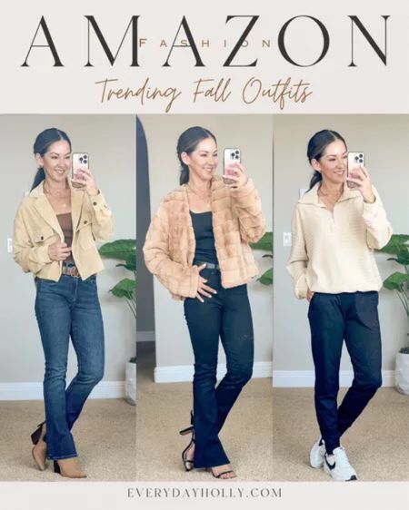 Fall New Arrivals from Amazon

Wearing size small in ALL jackets, wearing size 0 short in skyscraper jeans, go half size up on sneakers, viral bodysuits size up

Fall  Fall fashion  Fall family photo outfit  Fall outfit  Jacket  Sweater  Sweatshirt  Pullover  Sweater weather  Fuzzy  Date night  Girls night out  Athleisure

#LTKstyletip #LTKshoecrush #LTKSeasonal
