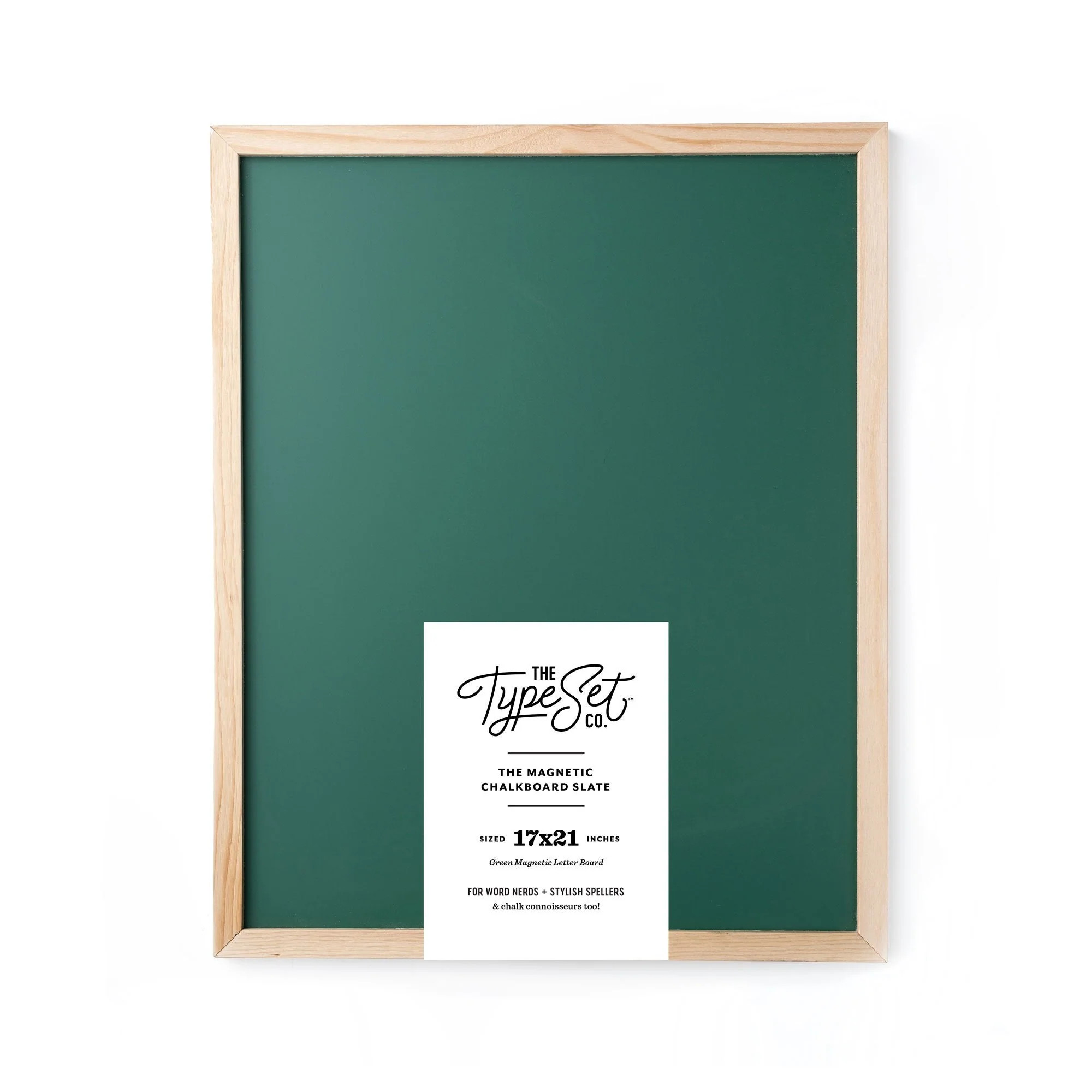 17x21 Green Magnetic Chalkboard | The Type Set Co.