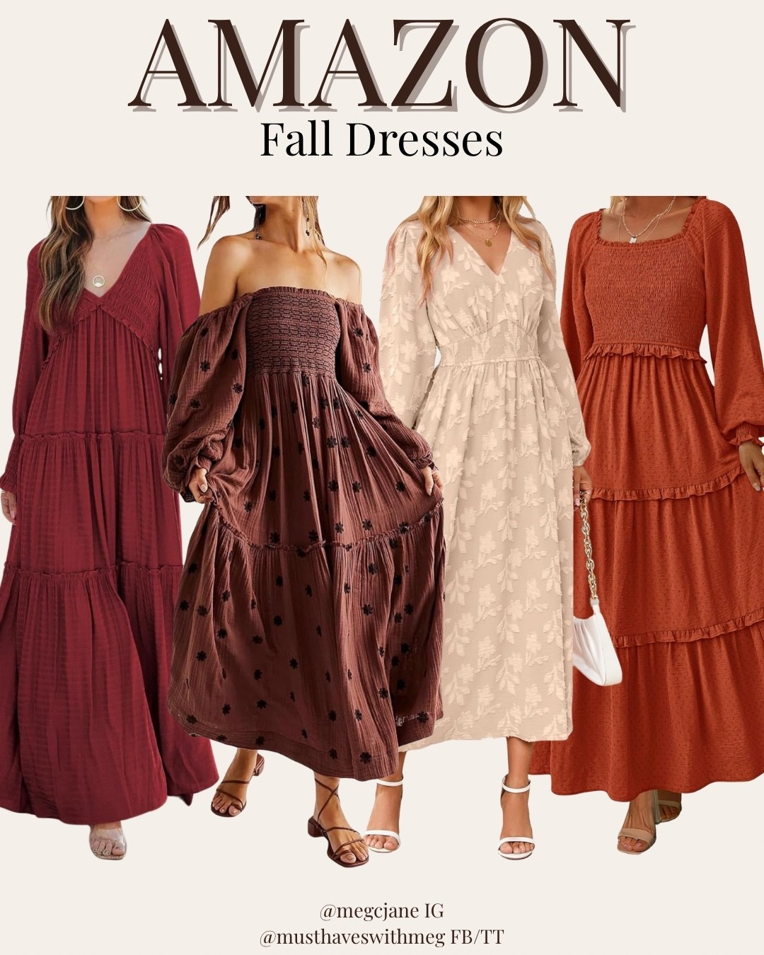 🍂 Can we talk about how perfect these Amazon dresses are for fall?! 🤎 Cozy, flattering, and totally giving Thanksgiving family photo vibes. From warm tones to flowy silhouettes, they’re effortless and affordable — basically a fall must-have 🍁✨

#LTKHoliday #LTKSeasonal #LTKStyleTip