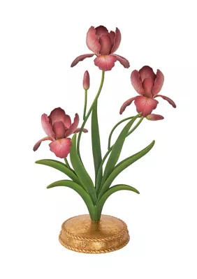 Juliska Meadow Walk Iris 14" Centerpiece Candelabra - Pink | Belk