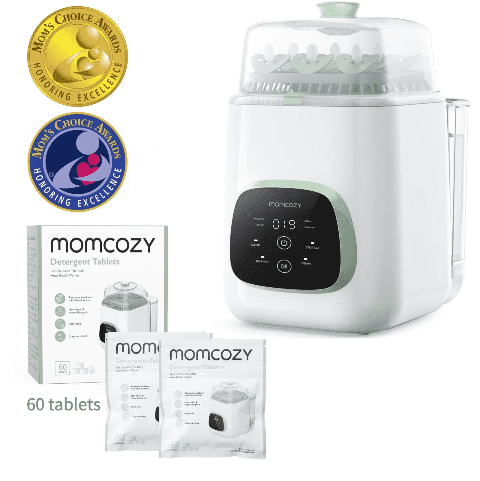 Momcozy KleanPal Pro Baby Bottle Washer, Sterilizer & Dryer Combo for Easy Cleaning, Bottle Washer Machine for Bottles,Baby Item Care | Walmart (US)