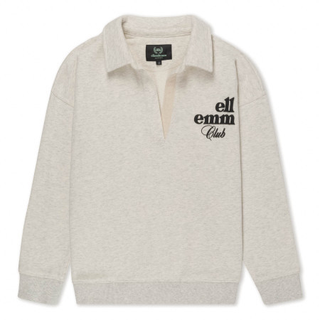Vintage Club Pullover- Heather Cream | EllandEmm
