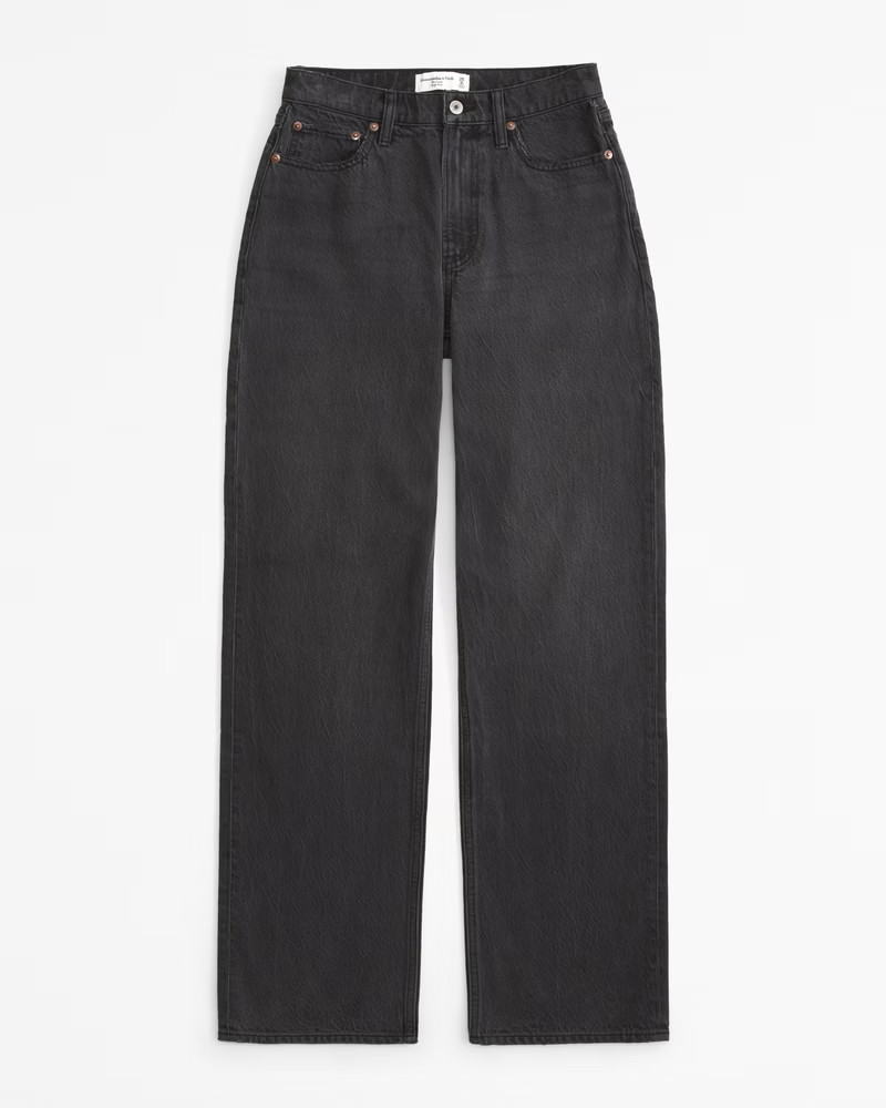 Curve Love High Rise Loose Jean | Abercrombie & Fitch (UK)
