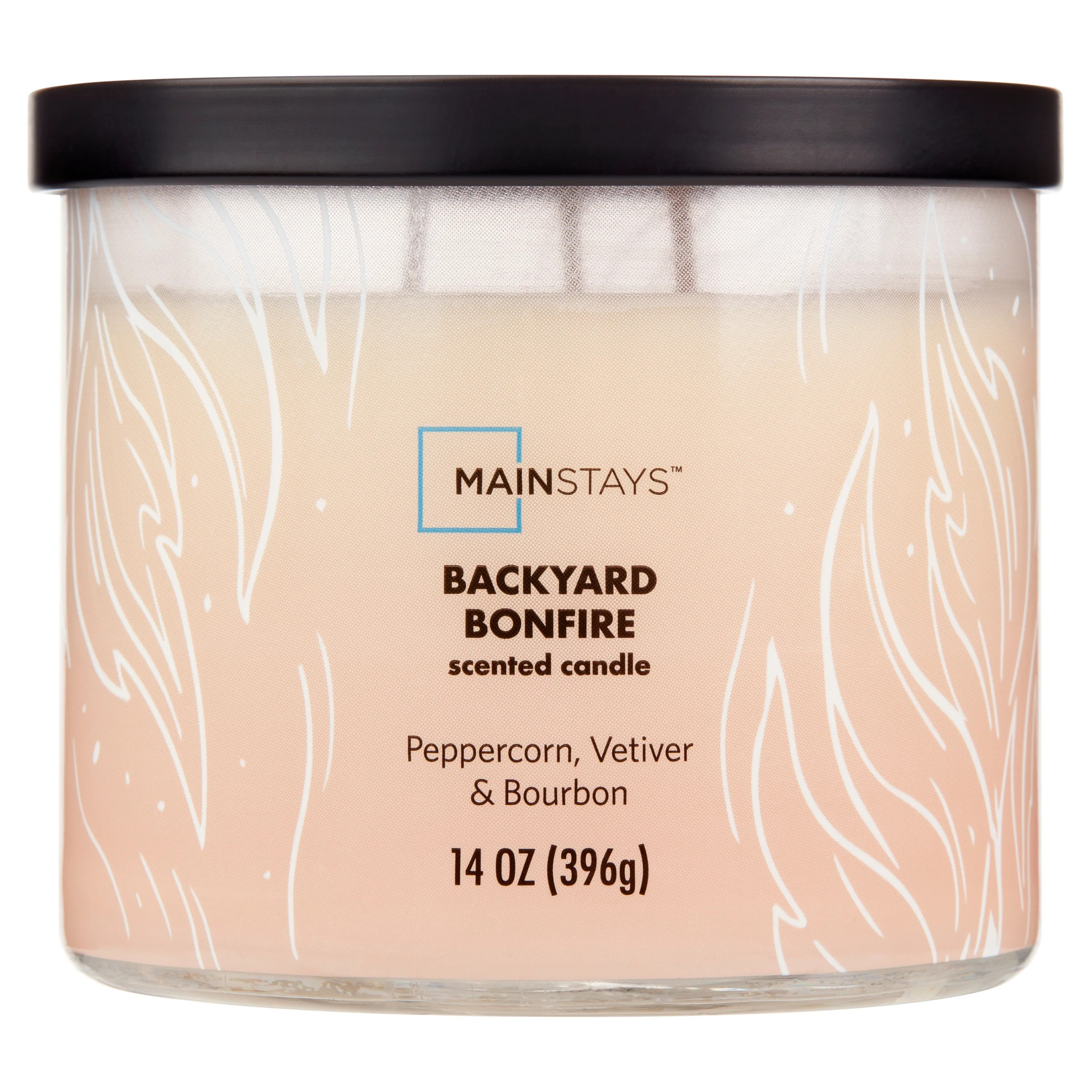 Mainstays 3-Wick Ombre Wrap Backyard Bonfire Scented Candle, 14 oz | Walmart (US)